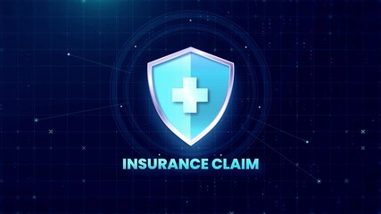 insurance claim process shields, convey financial security, claim processing, protection insurance, corporate presentations, educational content trust, reliability, smooth insurance management.