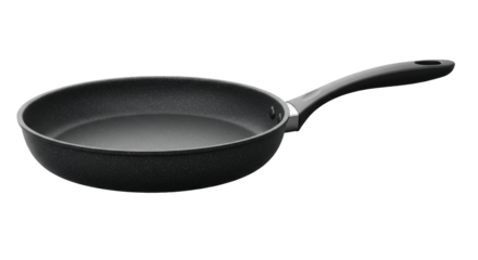 Modern Non stick Frying Pan on a Dark Background, Studio Shot