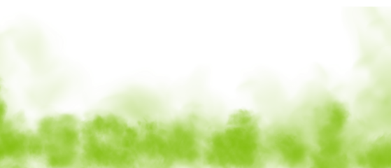 Realistic Green Smoke on Transparent Background | PNG File Template for Design and Overlays