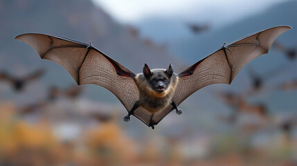 bat in the autumn