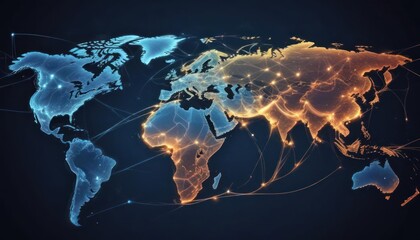 Global Connectivity: A Futuristic View of the World's Networked Landscape
