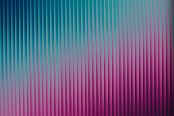 Abstract background with vertical ribbed texture in gradient shades of teal and magenta