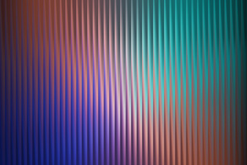 Abstract background with vertical blue and green ribbed texture, smooth gradient