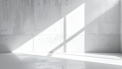 Fototapeta premium Architectural Concrete Shadow Play Light and Texture in Minimalist Design