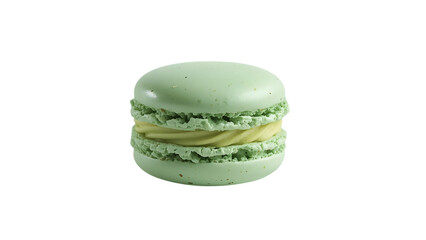 green pistachio macaron, png, isolated on transparent background, perfect for food marketing and advertising