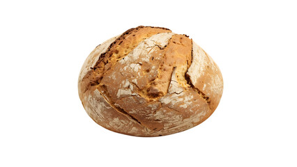 A rustic bread, freshly baked, png, isolated on transparent background, perfect for food marketing and advertising