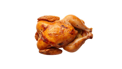 whole roasted chicken, png, isolated on transparent background, perfect for food marketing and advertising