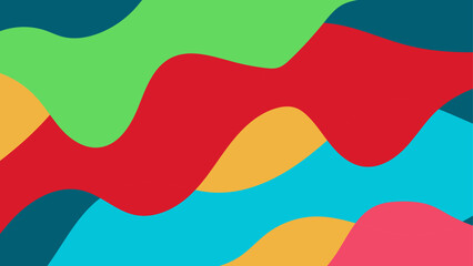 Abstract summer background vector with soft colorful waves and warm gradient tones. Modern minimal design for tropical themes, poster, banner, or seasonal sale template.