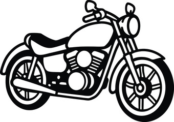 Fototapeta premium vector motorcycle silhouette