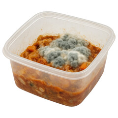 Spoiled Leftovers in Plastic Container