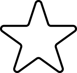 評価・お気に入り・成功を象徴するシンプルな星マークのベクターイラスト｜レビューやビジネス資料に使えるマーク