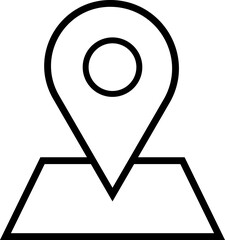 位置情報や目的地をわかりやすく示す、地図とポインターのベクターイラスト｜ナビゲーションや観光案内、プレゼン資料に使えるシンプルデザイン