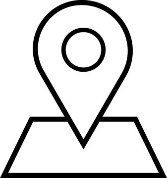 位置情報や目的地をわかりやすく示す、地図とポインターのベクターイラスト｜ナビゲーションや観光案内、プレゼン資料に使えるシンプルデザイン