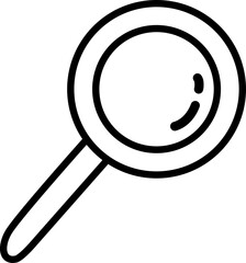 探す・調べる・検索をテーマにした、手描き風で親しみやすい虫眼鏡アイコン素材｜ポップで使いやすいベクターイラスト