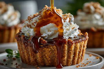 Gluten-free, vegan mini pumpkin pie cups for festive gatherings