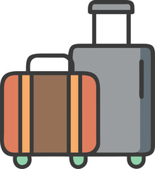 travel-related symbols, plane, boat, passport, luggage, hotel, compass, tourism, beach, landscape, maps, vacation, booking, tickets, navigation, geolocation, taxi, airport