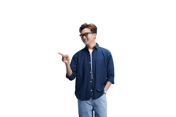 Direction and Discovery: A young person gestures to a point, possibly highlighting a direction, a concept, or a new beginning. Dressed in modern attire, they exude a sense of curiosity and optimism.