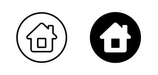 Home icon in a Circle