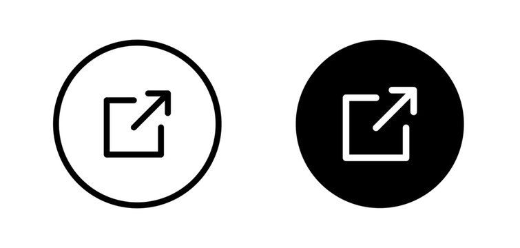 Share or External Link icon in a Circle
