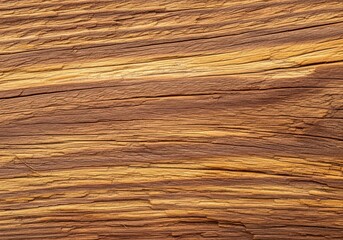 Fototapeta premium Close up texture of rich striated wood grain with warm brown and golden hues