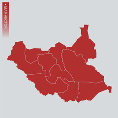 South Sudan map
