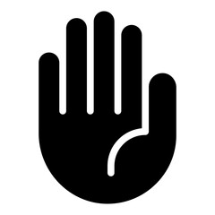 Greeting Icon with Solid Style