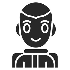 Male Robot Face Icon