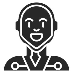 Sci-Fi Android Avatar Icon