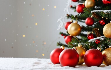 christmas tree and decorations