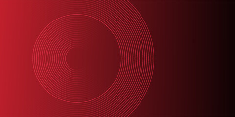 Abstract red background with circles. Applicable for gift card, Poster on wall poster banner modern