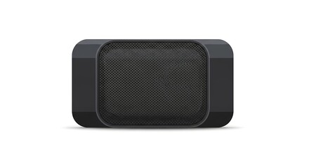 Discreet Smart Home Speaker Isolated Flat Illustration Tech