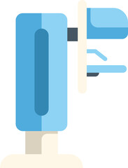 Blue and white medical scanner used for diagnosis in a modern hospital