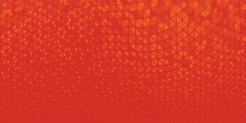 Triangle Half Color Pattern Vector Modern Orange Abstract Geometric Technology Background. Triangle Half Color Texture. Minimal Style Dynamic Technology Wallpaper