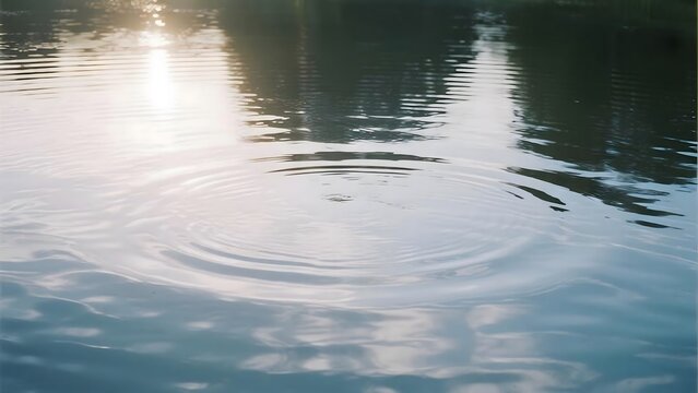 Soft abstract water ripple background with sunlight reflections. Ideal for spa, wellness, and calming design visuals