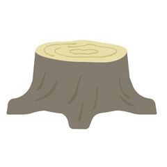 切り株のイラスト