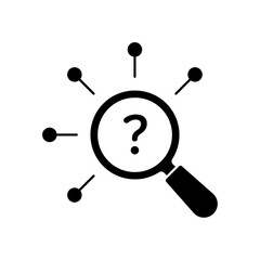 Investigate icon outline editable stroke line drawing eps