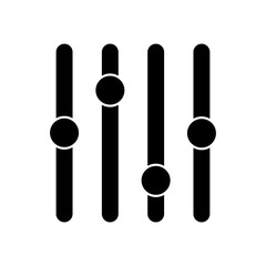 Filter icon outline editable stroke line drawing eps