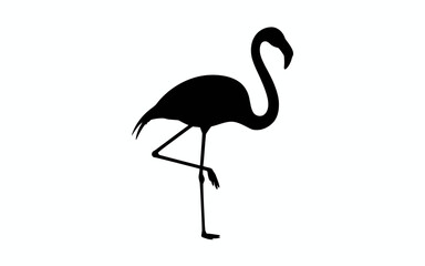 flamingo silhouette vector