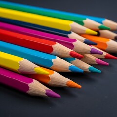 Fototapeta premium Vibrant Colored Pencils for Creative Expression