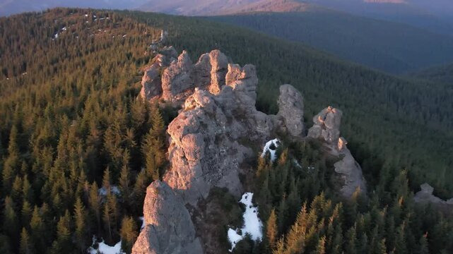Calimani mountains from Romania carpathian mountain