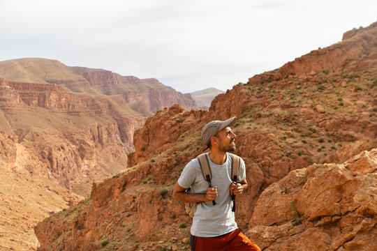 Solo traveler in Dades Gorges, Morocco's Atlas Mountains