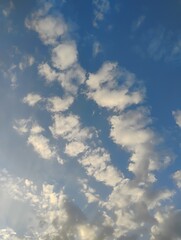 blue sky with clouds