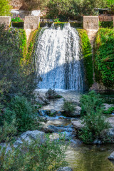 Breathtaking landscapes in Akchour Natural Park near Chefchaouen, Morocco. Dreamlike scenery with stunning waterfalls and lush vegetation, and trails perfect for hiking enthusiasts and nature lovers.