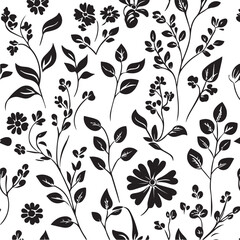 Vintage seamless floral pattern for beautiful fabric and wallpaper