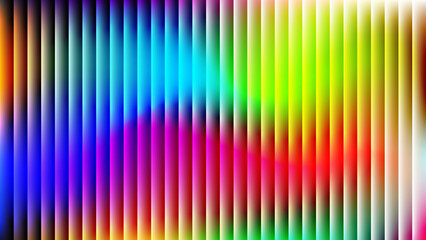 Vertical gradient stripes in rainbow spectrum transitioning from orange yellow to blue purple and green
