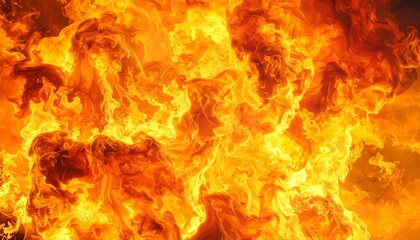 Obraz premium Fiery Blaze An Intense Display of Flames and Heat