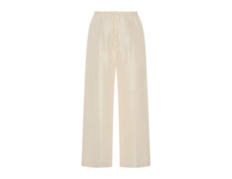 lady casual clothes Business trousers, Front and back view, White women's classic trousers, white pants transparent background