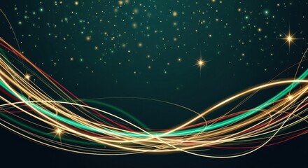 Abstract light trails background design pattern wallpaper graphic texture bright glowing dark space festive celebration
