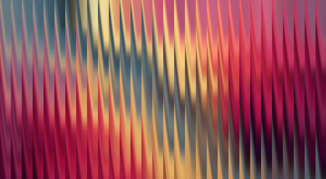 Abstract colorful art with vertical lines and a play of light and shadow