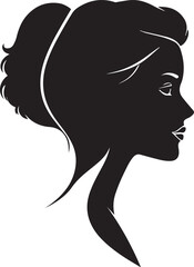 Victorian inspired classic cameo women profile in antique frame